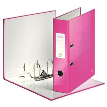 Image de Classeur A4 carton LEITZ 1005 WOW 8 cm rose